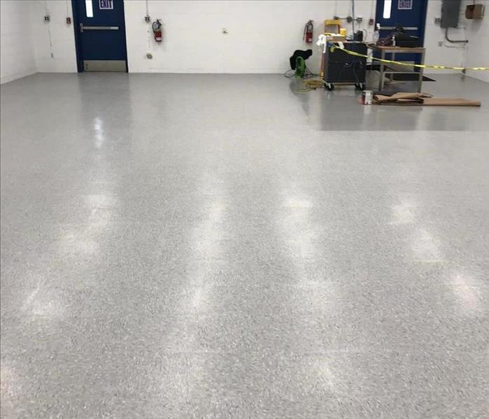 image of grey commercial floor looking dull & dirty