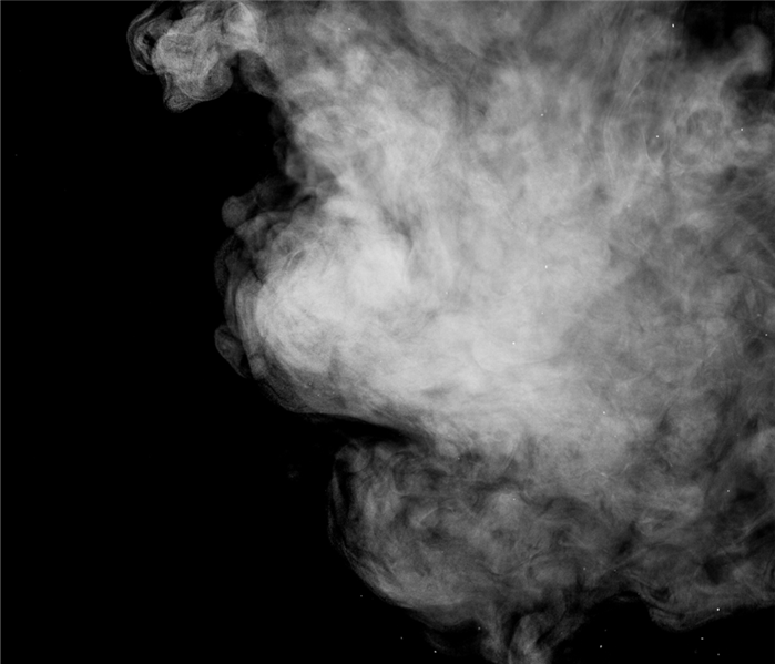 a puff of smoke